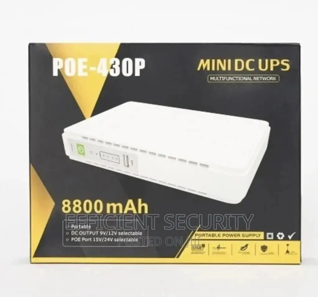 Dc Mini Ups for Wifi Router Mini Dc Ups Poe Mini Ups Output