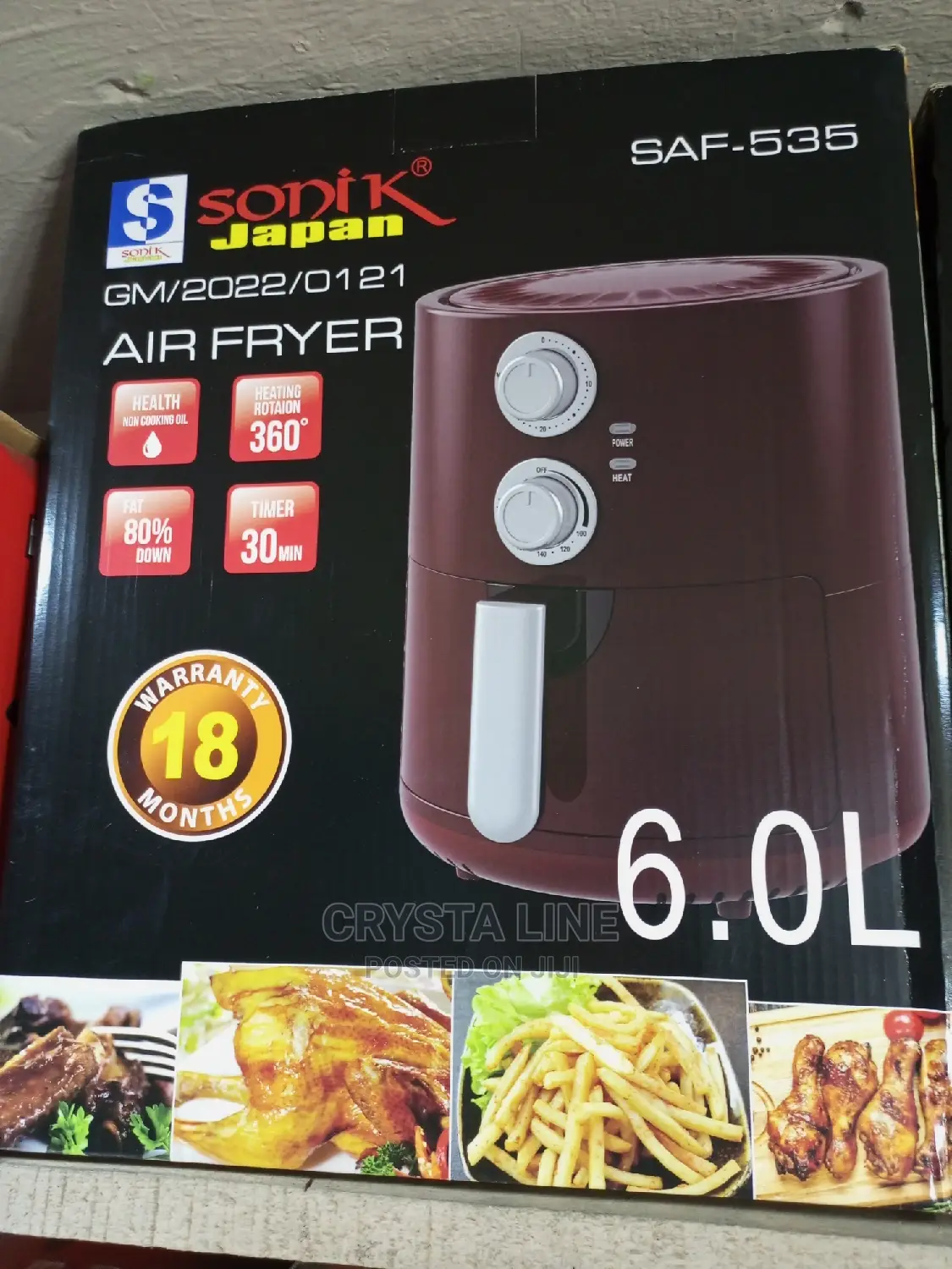 Original Sonik Japan Air Fryer