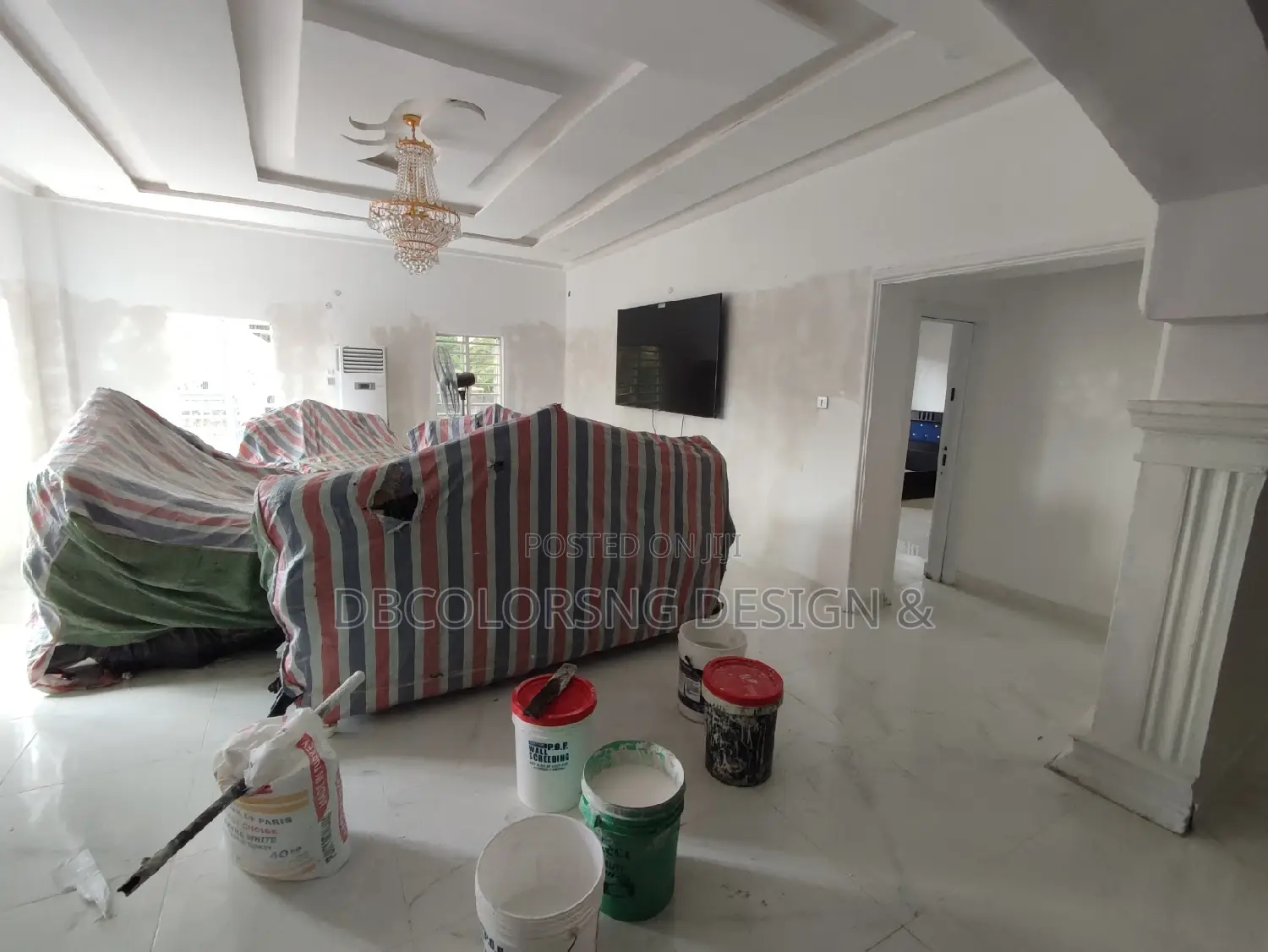 POP Work and Wall Screeding Experts in Lagos.