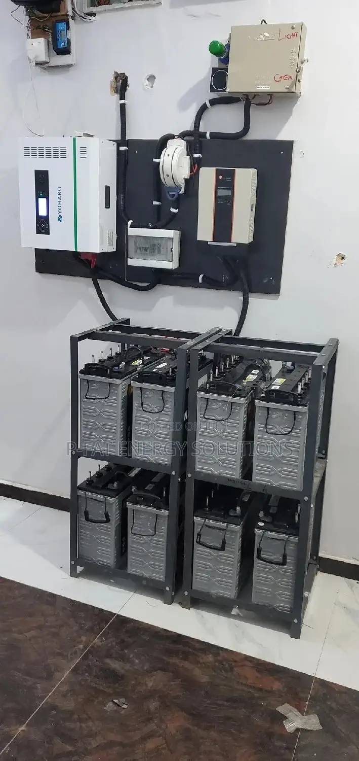 7.5kva 8batteries 18panels Solar System