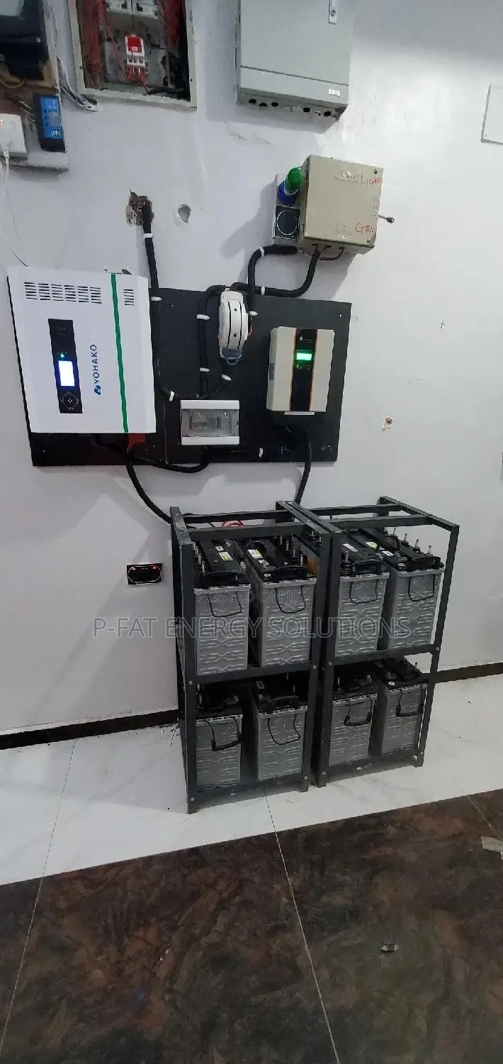 7.5kva 8batteries 18panels Solar System
