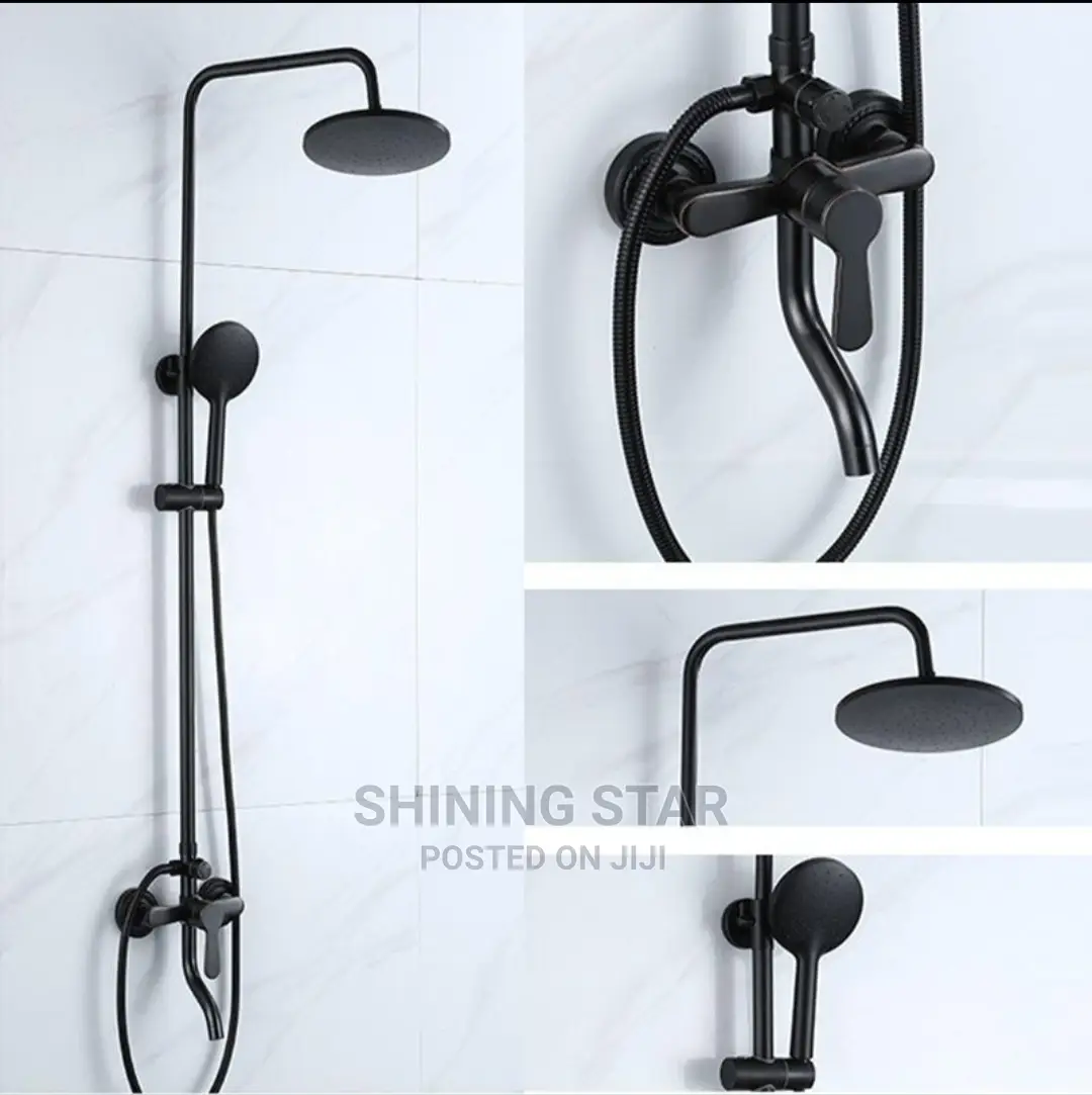 Black Shower Set