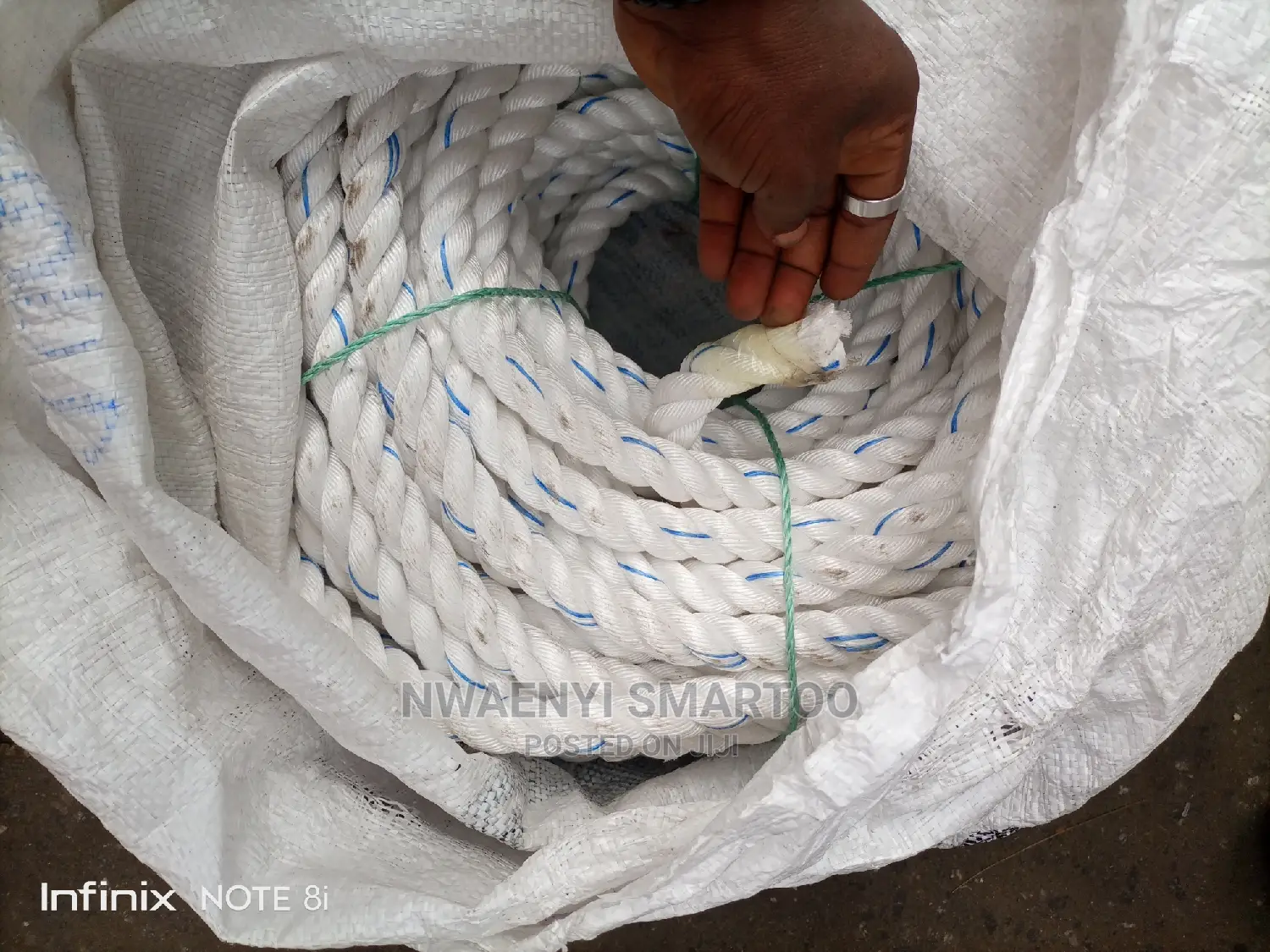 25mm Heavy Marine Rope (White)
