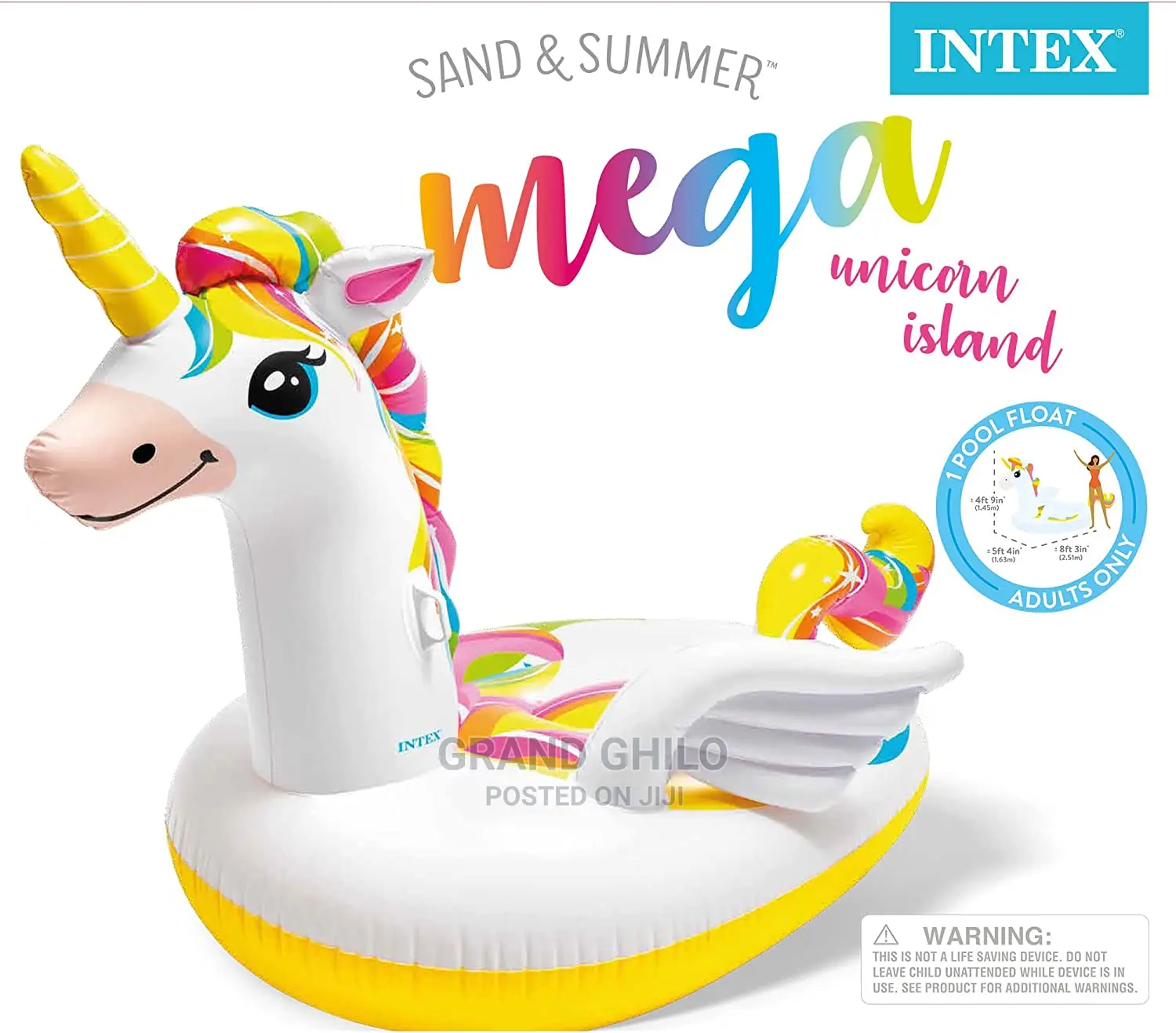 Intex Mega Unicorn Ride-on Float