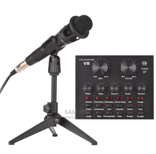 V8 Live Sound Card + Microphone