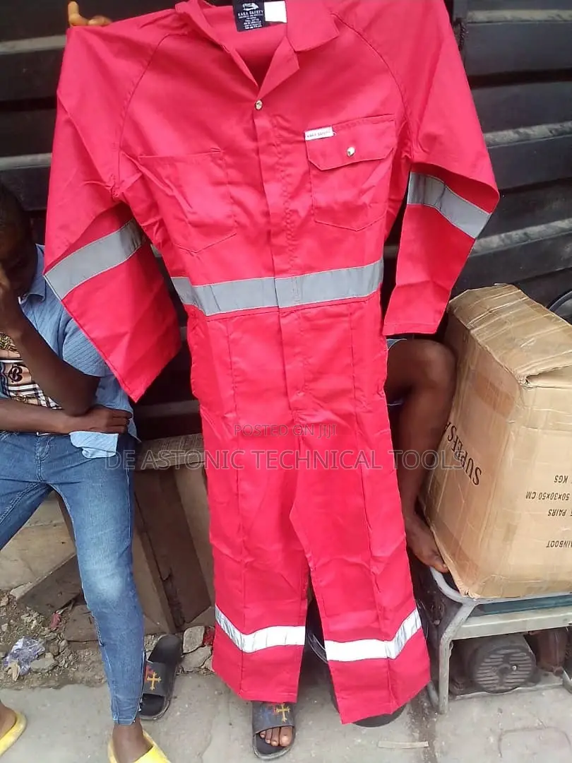 Red Coverall With Reflector