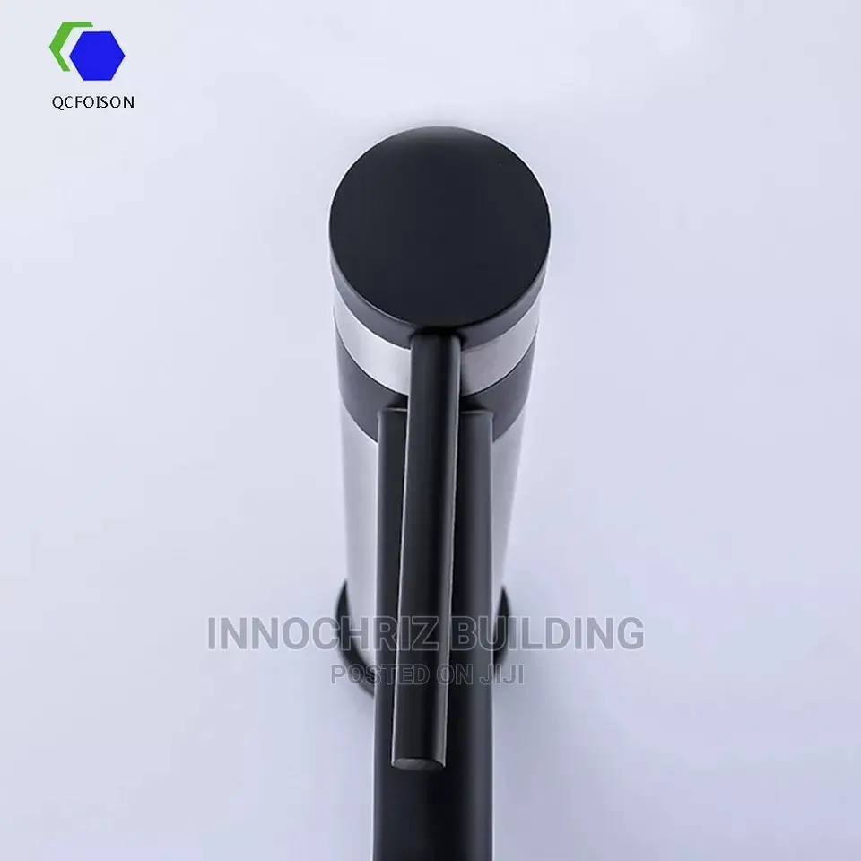 Black And Satin Basin Mixer
