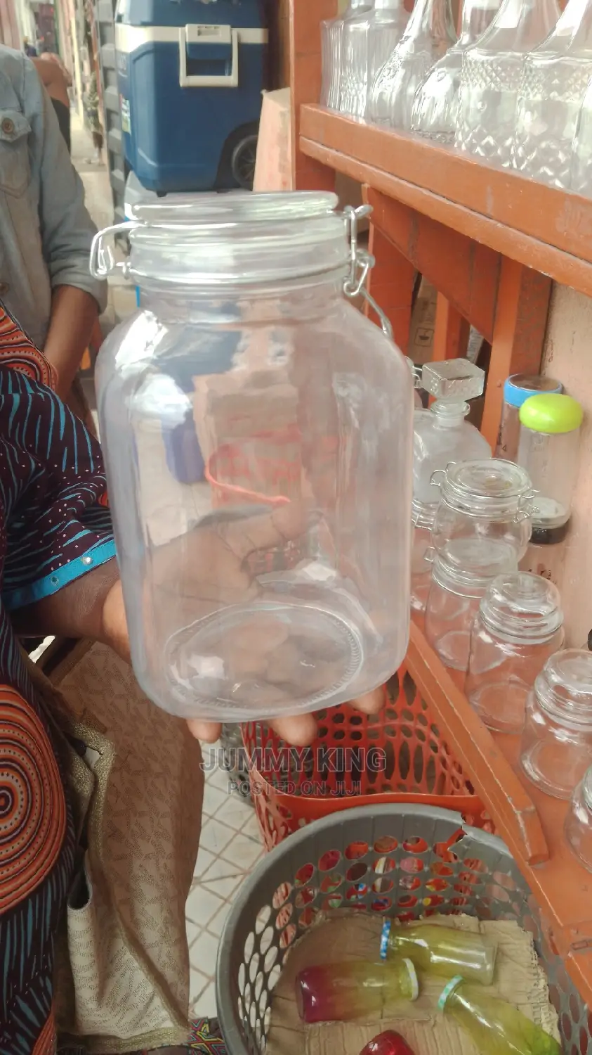 Glass Storage Jar Transparent Glass