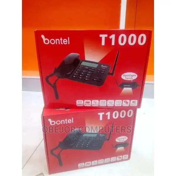 New Bontel T1000 Black Table Phone