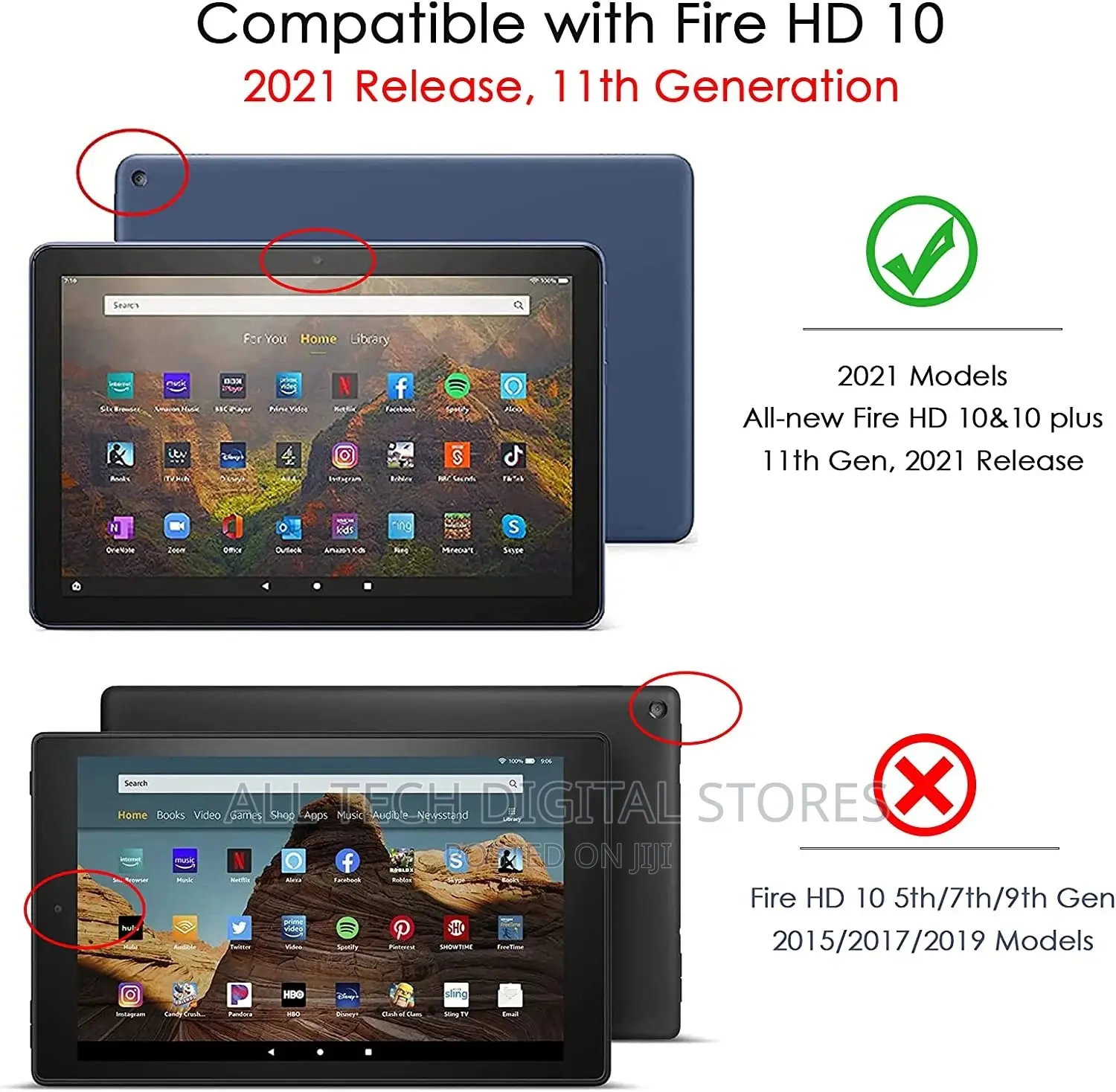 Case for Fire Hd 10 2021 (11th Gen) - Blue