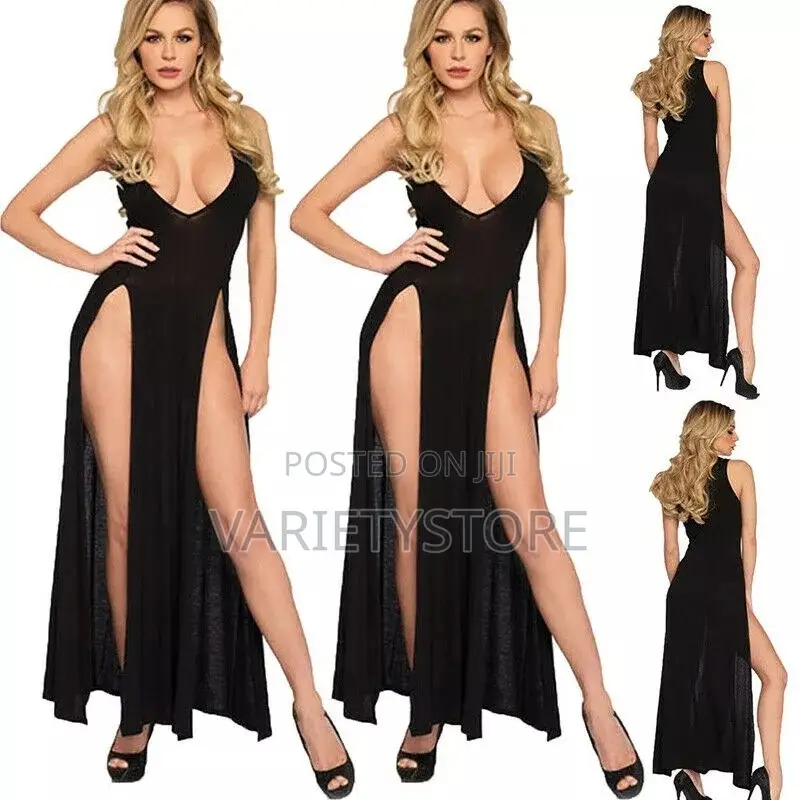 Super Sexy Women High Slit Honeymoon Dress