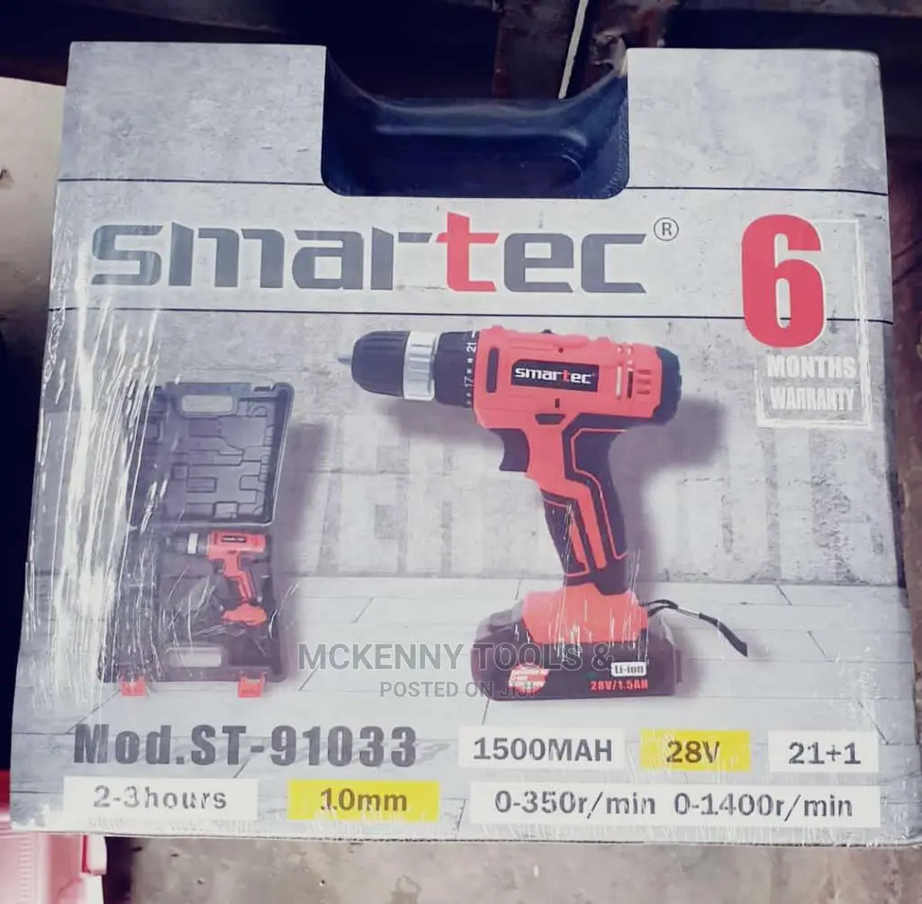 Smartec Cordless Lithium Battery Drill 28v