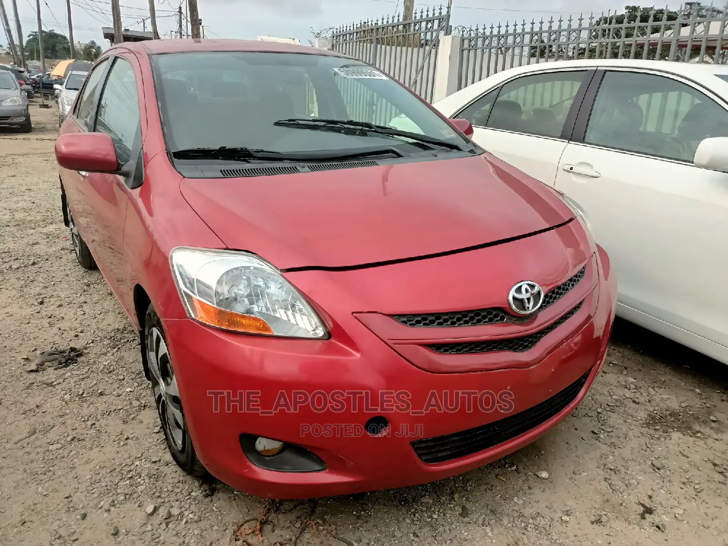 Toyota Yaris Sedan 2007 Red