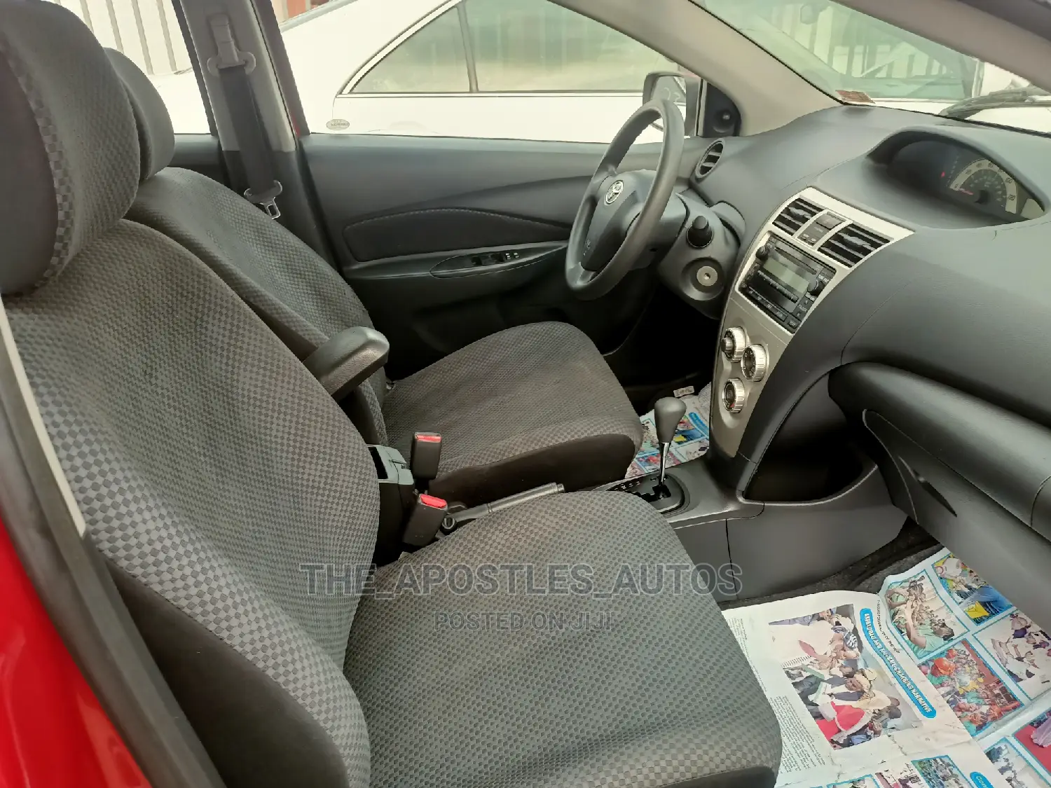 Toyota Yaris Sedan 2007 Red