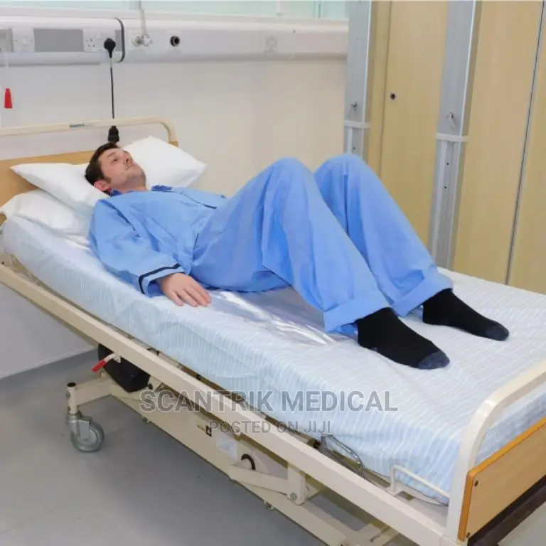Hospital Bed Sheet With Pillow Case - Blue