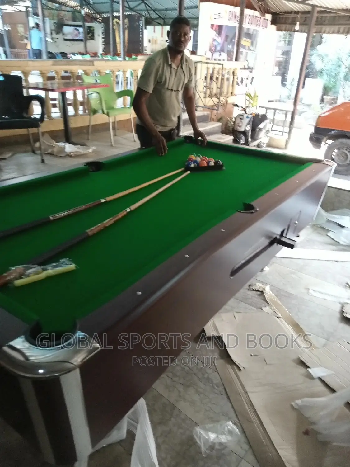 8ft Marble Coin Snooker Board With Complete Accessories