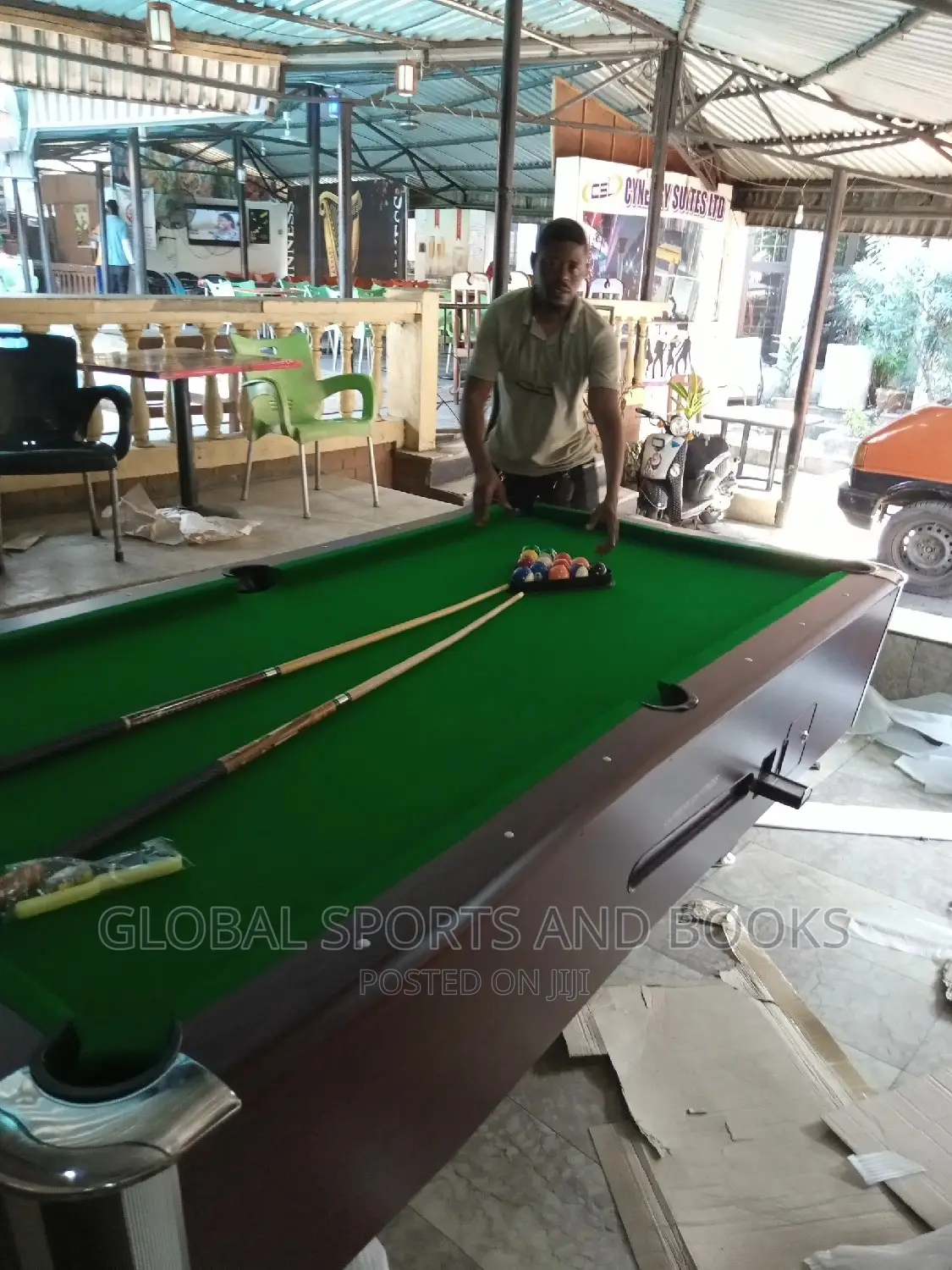 8ft Marble Coin Snooker Board With Complete Accessories