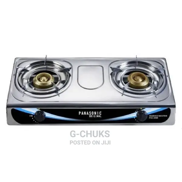 Panasonic Deluxe Double Burner Stainless Gas Cooker
