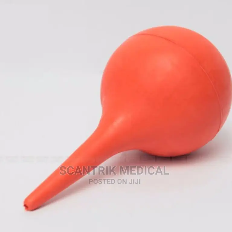 Portable Laboratory Tool Red Rubber Suction Ear Syringe Bulb