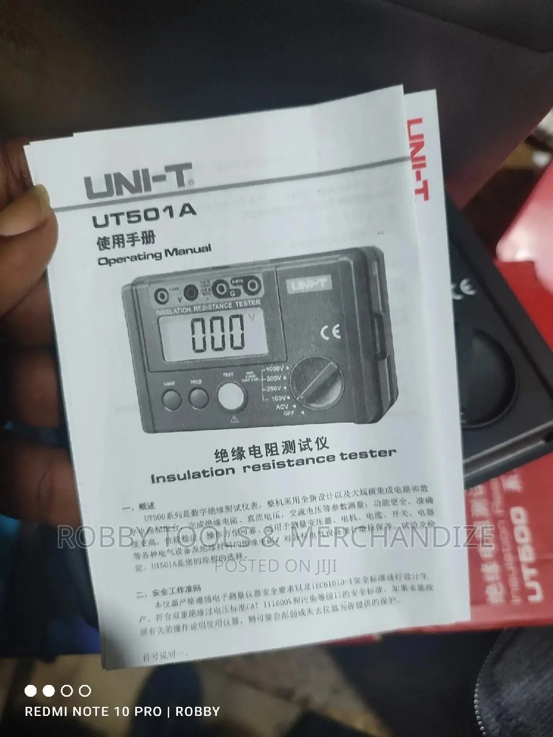 Uni-T Insulation Resistance Tester UT500