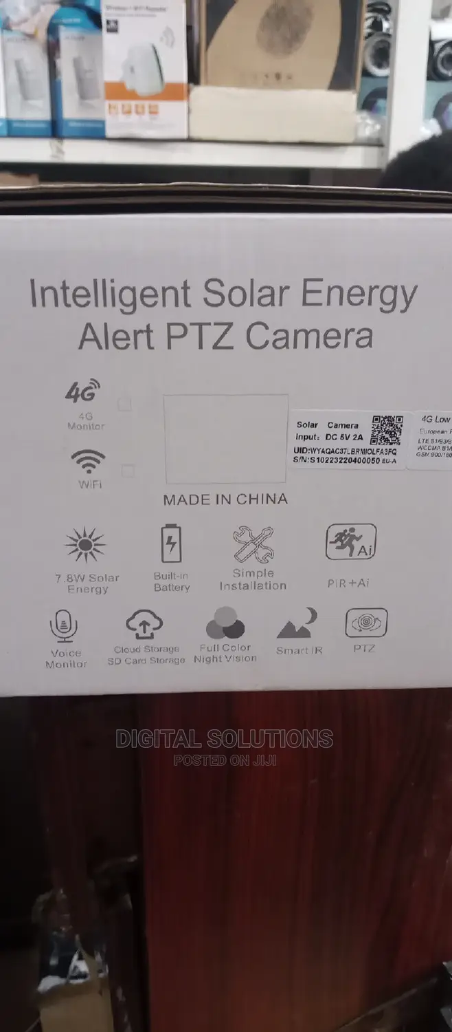 Solar PTZ Camera Night Vision Uses SIM Card