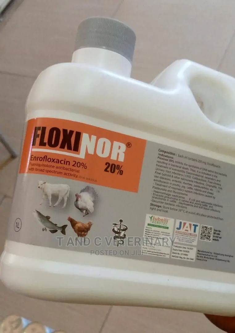 Floxinor Enrofloxacin 20% For Livestock 1l