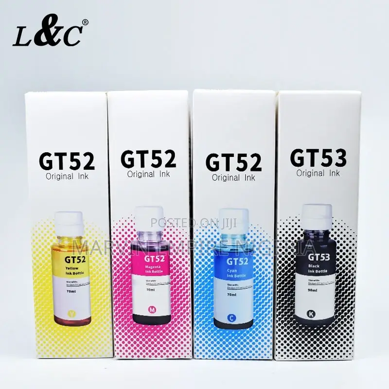 Gt52/ Gt53 Compatible Hp Color Refill Ink C/M/Y/B - 1set