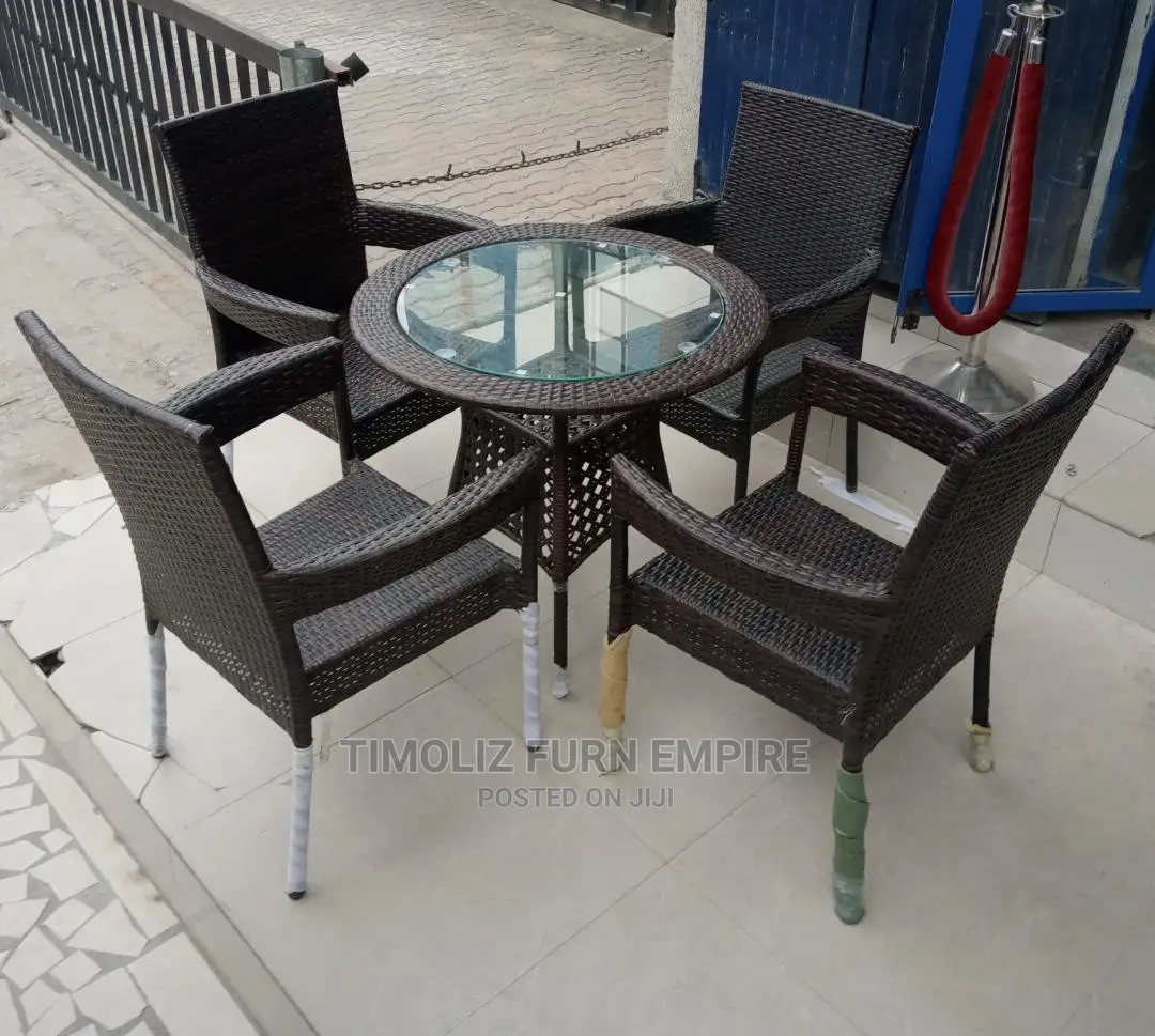 Foreign Outdoor Table With Chairs.
