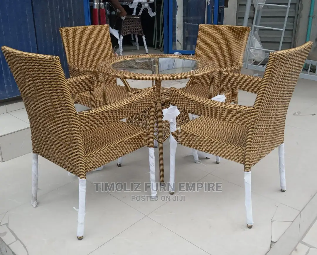 Foreign Outdoor Table With Chairs.