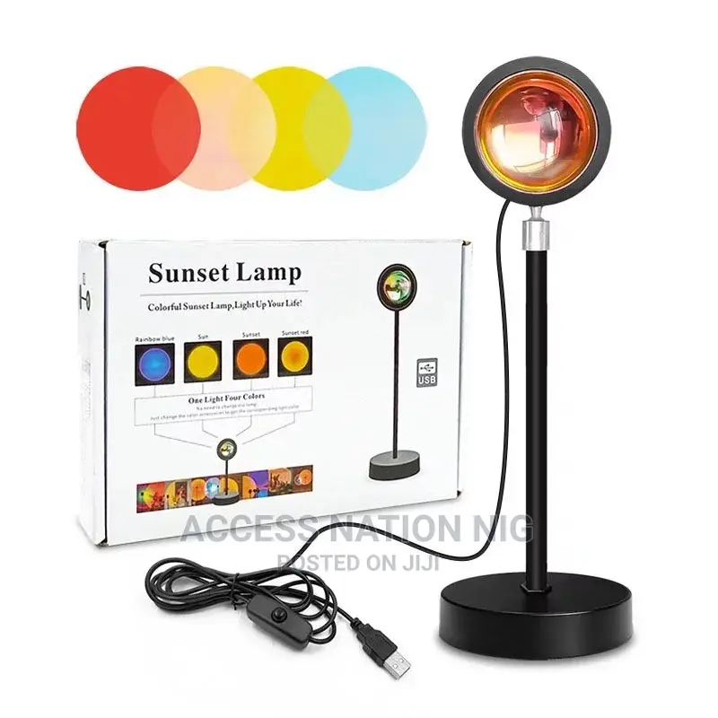 RGB Rainbow Lamps Home Decor Creative Sunset Lamp Led Desk