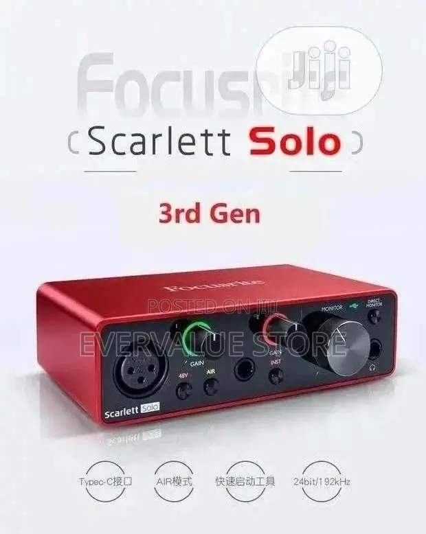 Focusrite Scarlett Solo Sound Cards