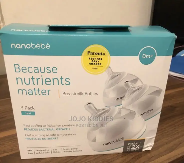 Nanobabe Baby Feeding Bottle (Pink, Teal Grey Color)