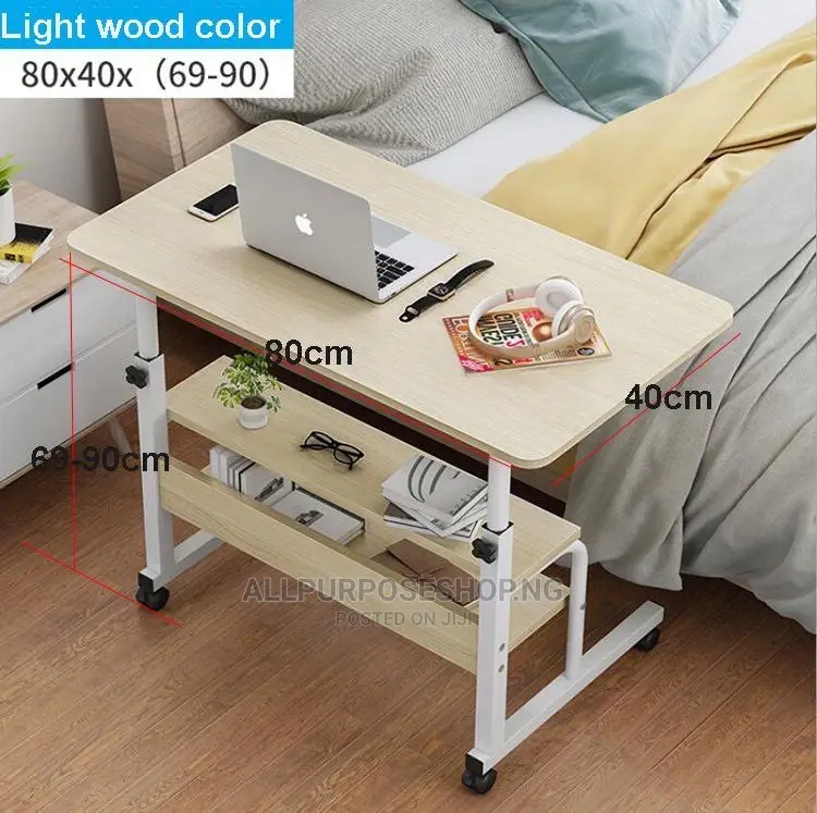 2 Layer Wooden Top Laptop Table