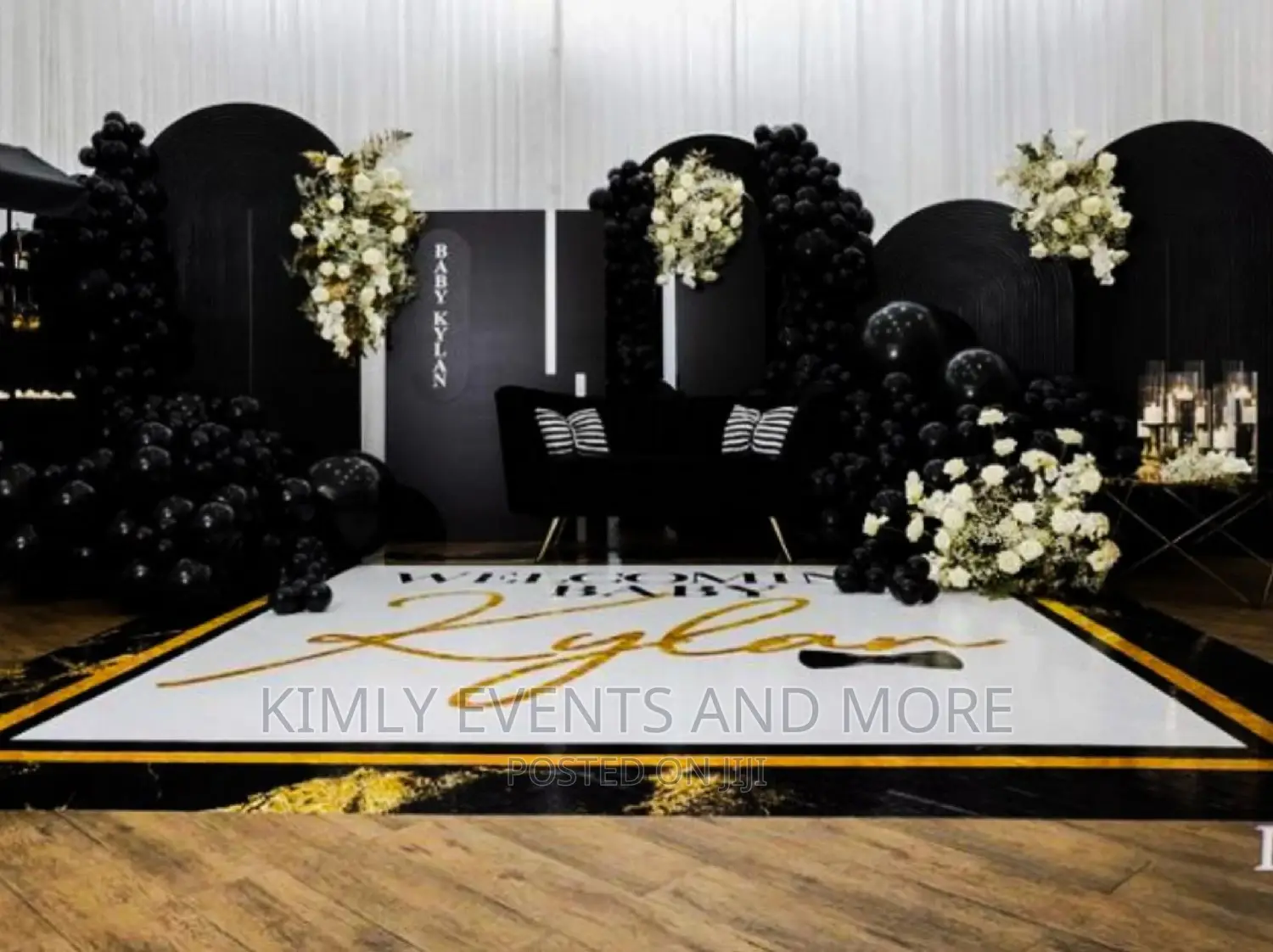 All Black Luxury Birthday Theme Party