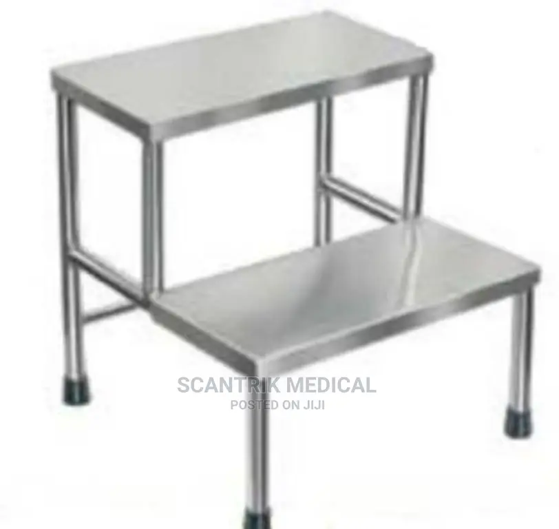 Portable Medical Double Step Stool for Hospital Clinic