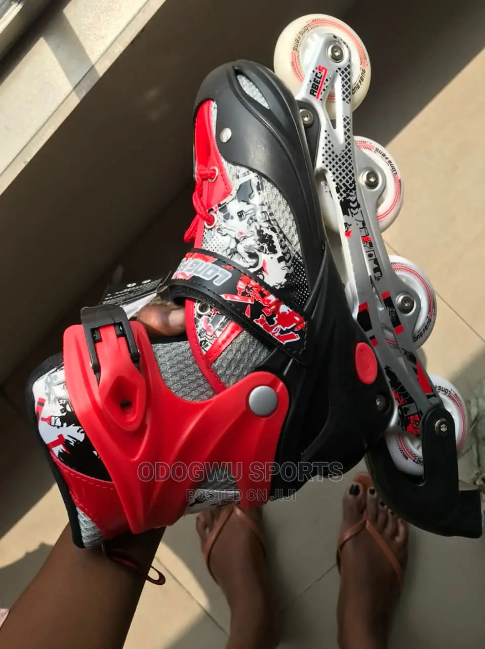 Red Skate Boot