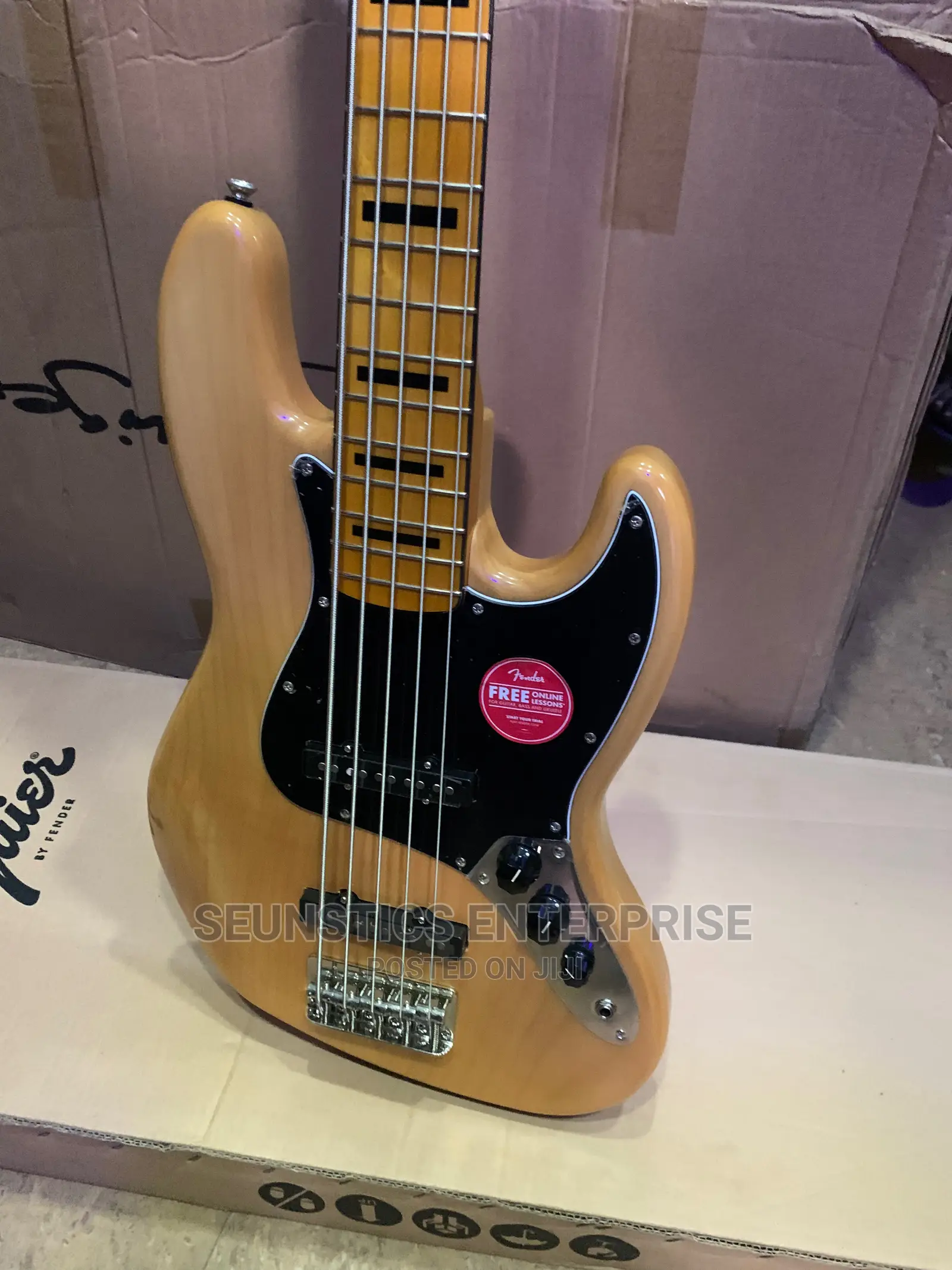 Quality Squier by Fender Five String Jazz Bass Guitar
