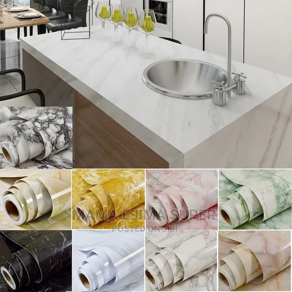 Self Adhesive Marble Wallpaper Contact Paper - 60cm X 5m