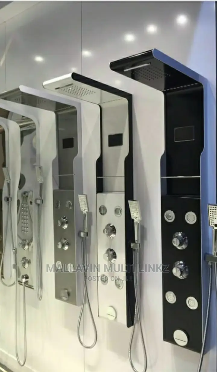 Rainfall Led Shower Panel With Handheld Shower 4 Body Jets