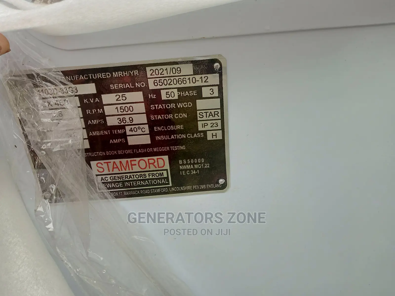 Brand New Perkins Soundproof Diesel Generator Sp25kva