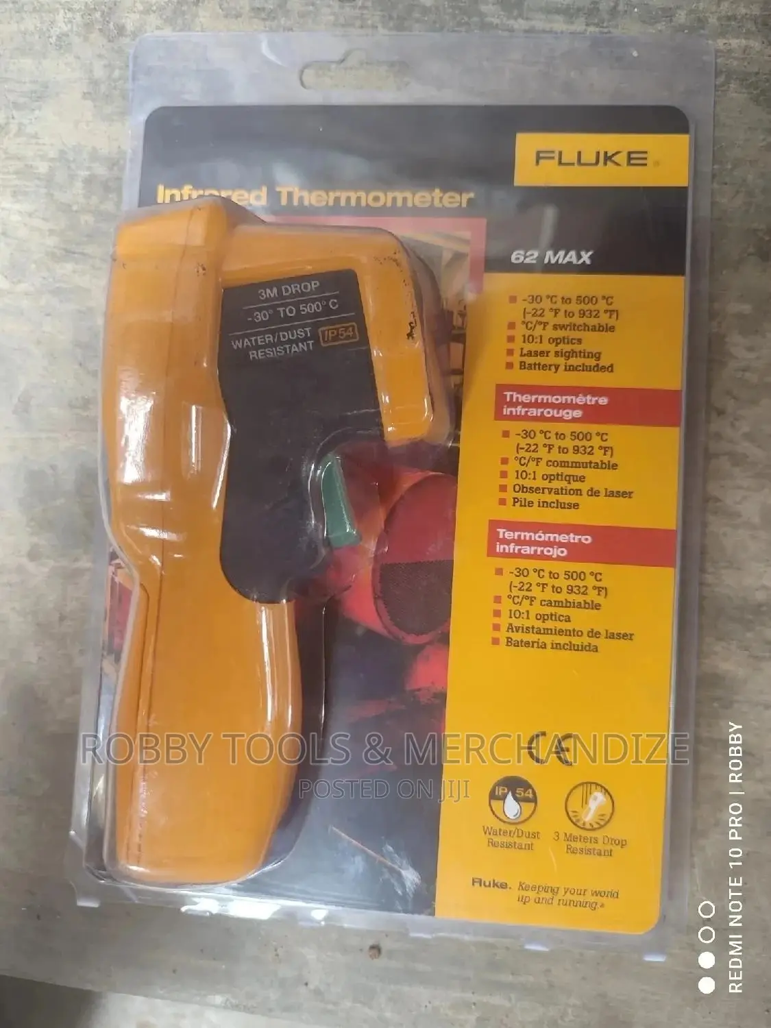 Fluke Infrared Thermometer 62 MAX