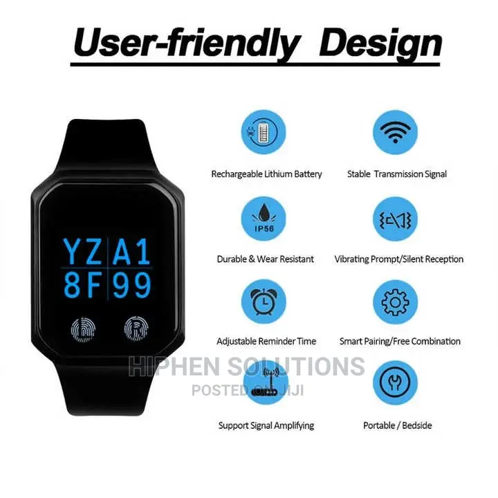 Waterproof Wireless Vibrating Wrist Watch Page