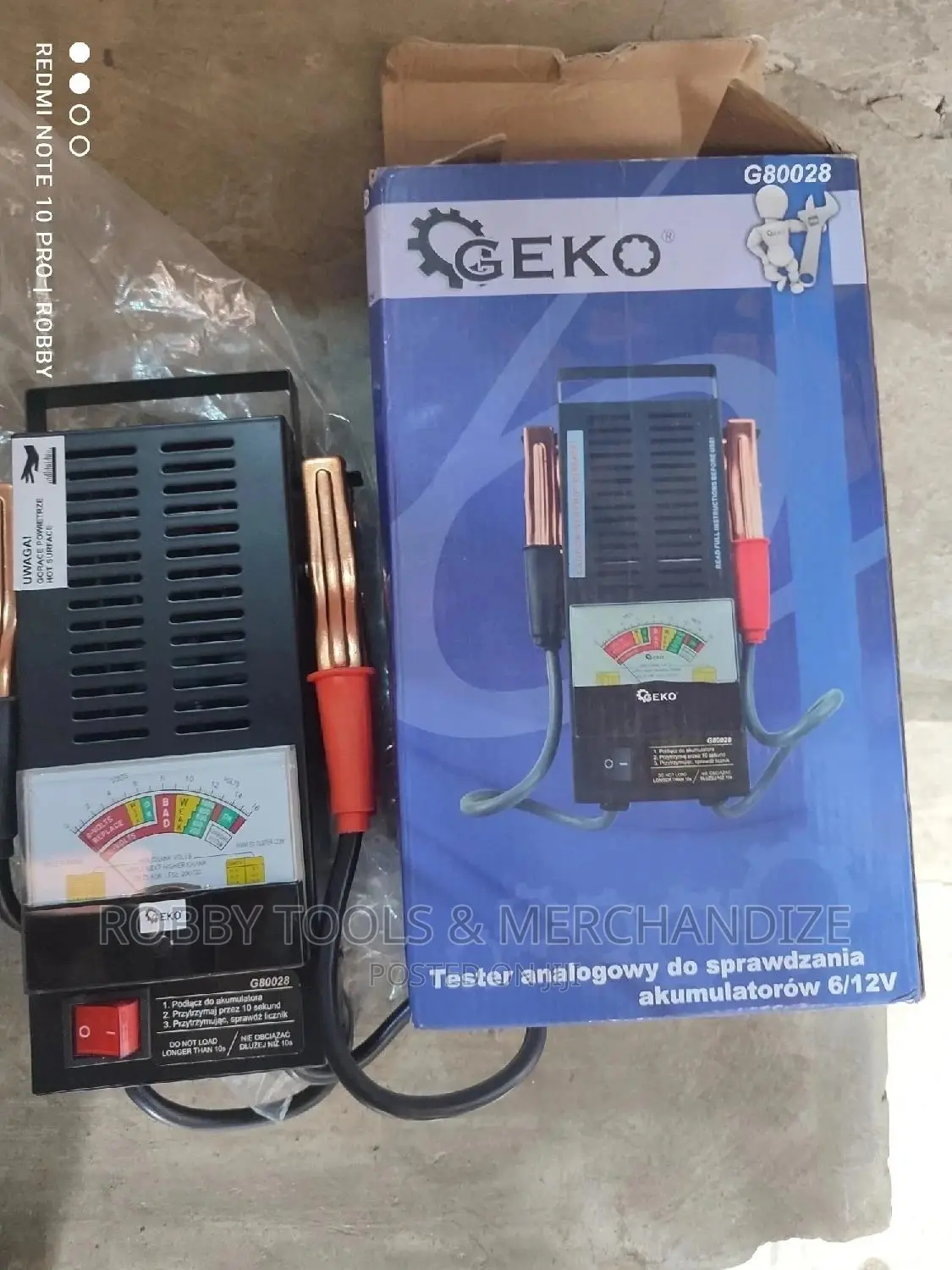 Analogue Battery Tester 6/12v