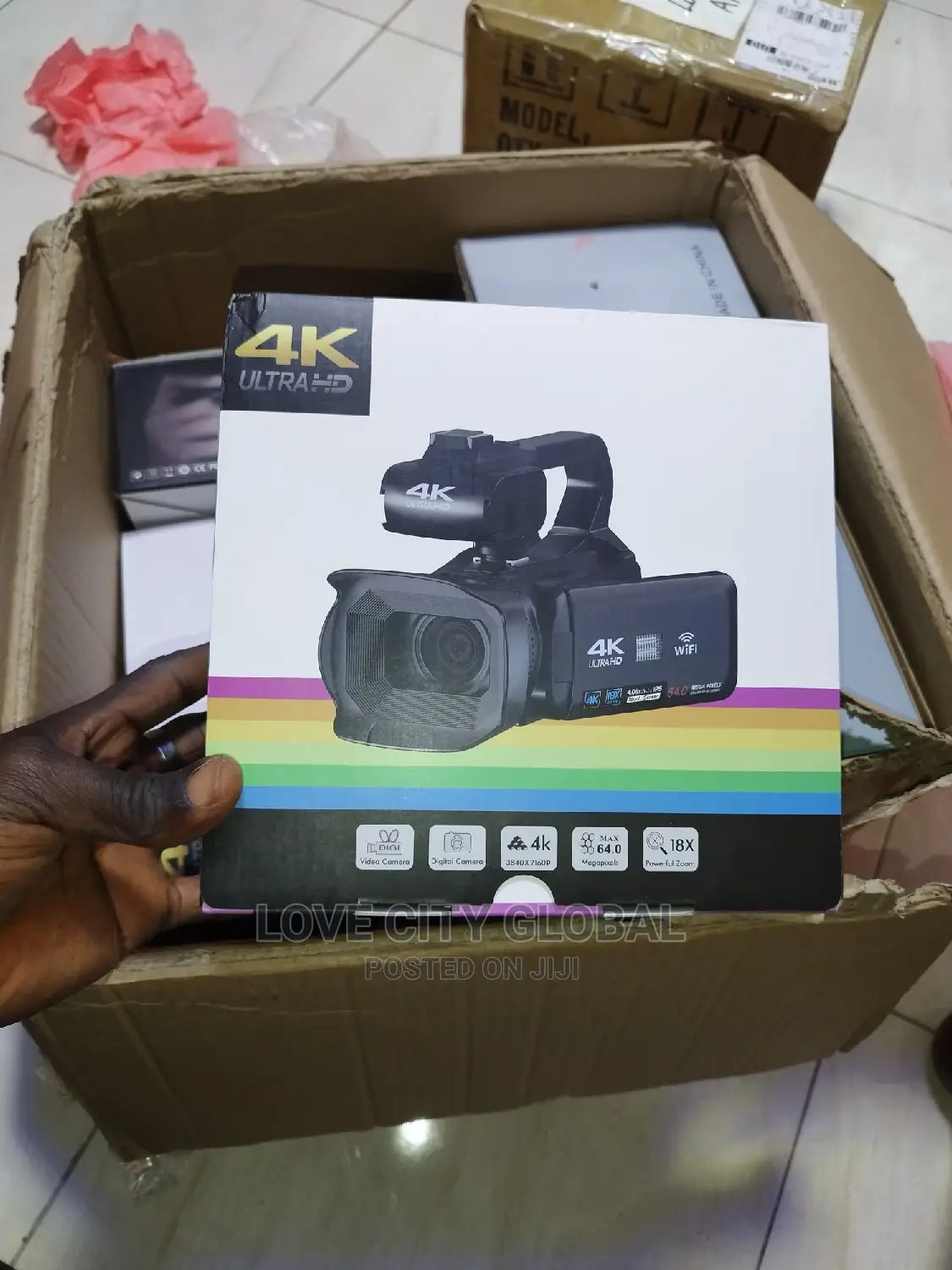 64MP Professional Digital Camera, Extra Battery 4K Camcorder