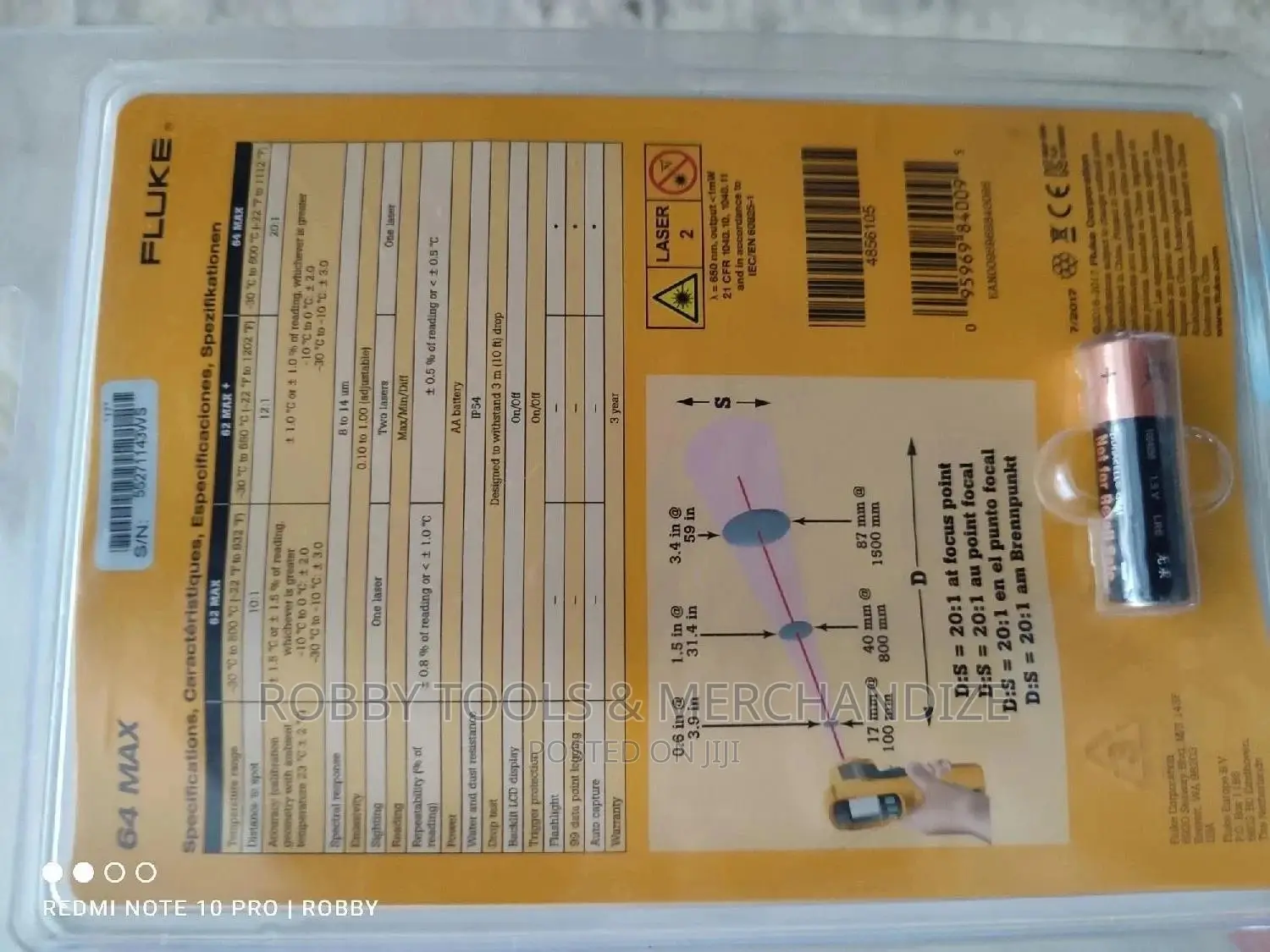 Fluke Infrared Thermometer 64 MAX