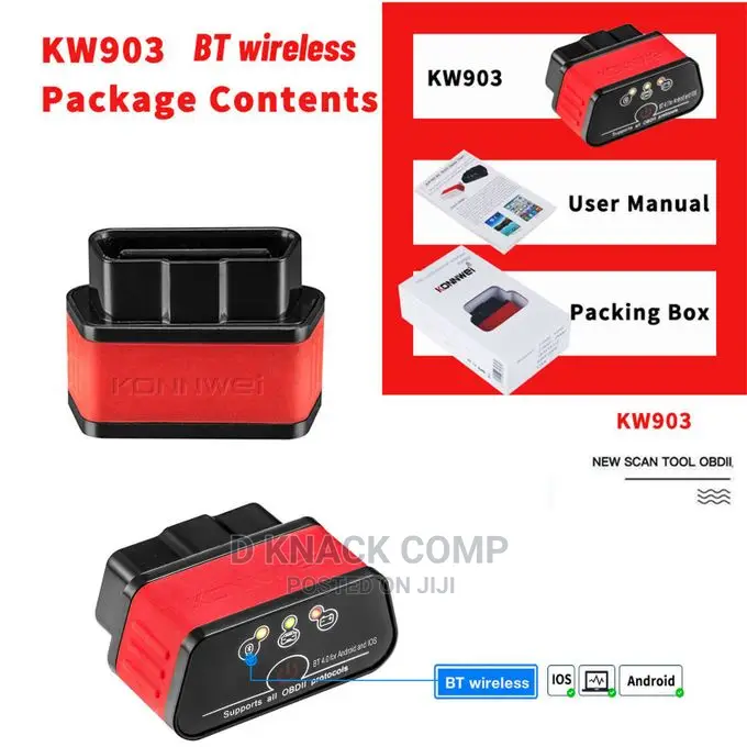 Konnwei Obd-Ii Car Scan Tools Automobile Fault Diagnostic