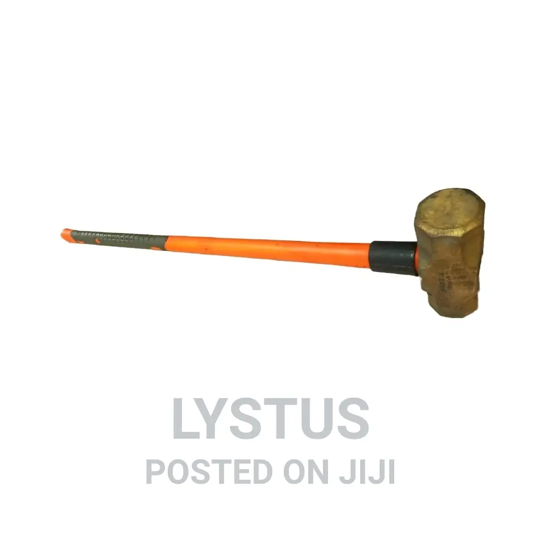 6 Lb. Pro-Tech Brass, Non-Spark Hammer With 24" Fiberglass H