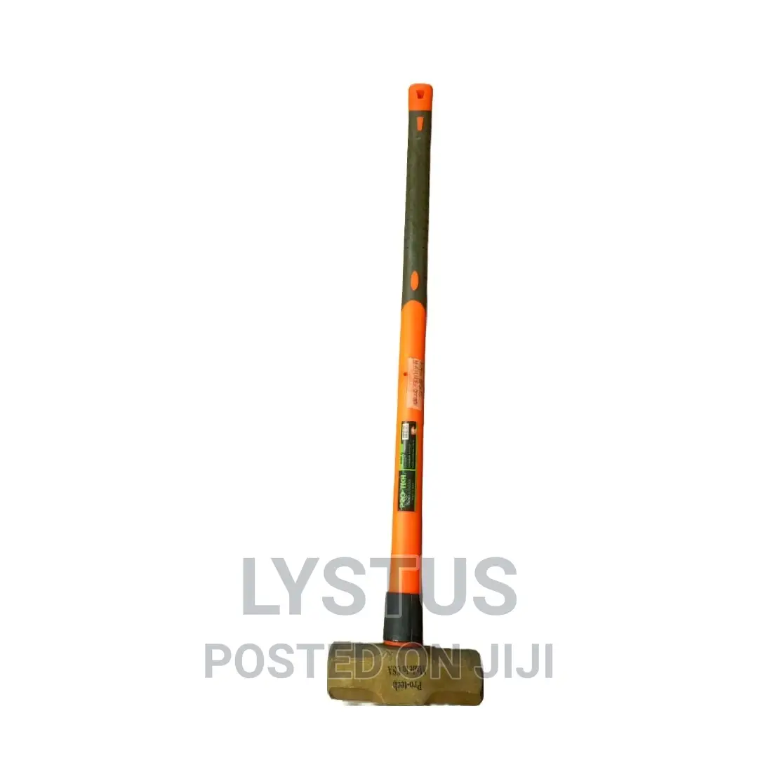 6 Lb. Pro-Tech Brass, Non-Spark Hammer With 24" Fiberglass H