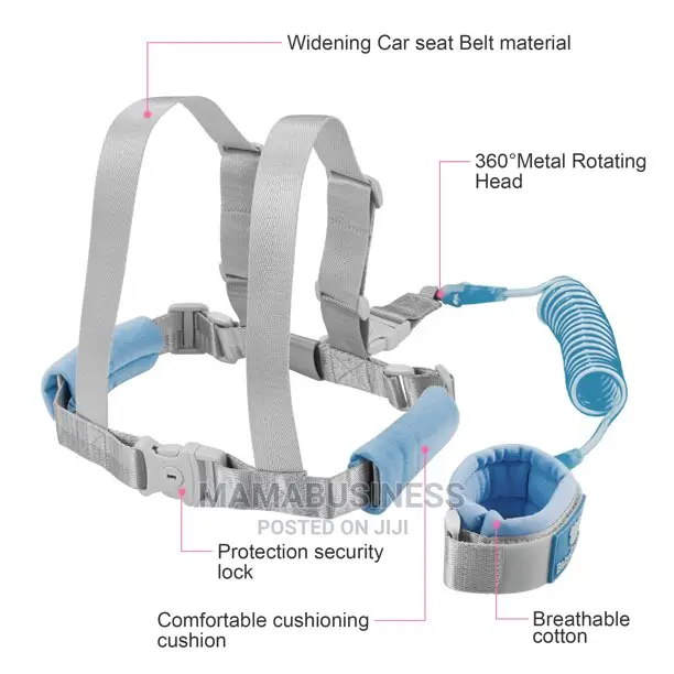 2 in 1 Toddler Leash, Baby Anti Lost Wrist Link -2m