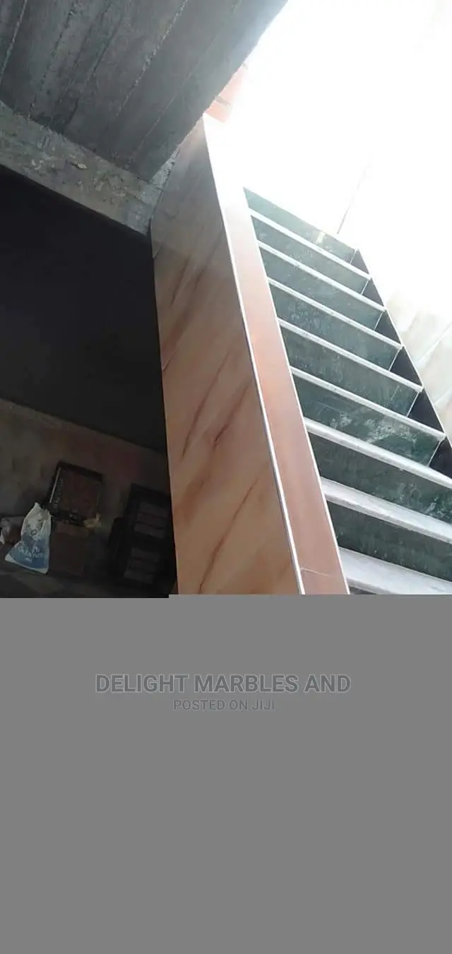 White Carrara Tiles for Staircase